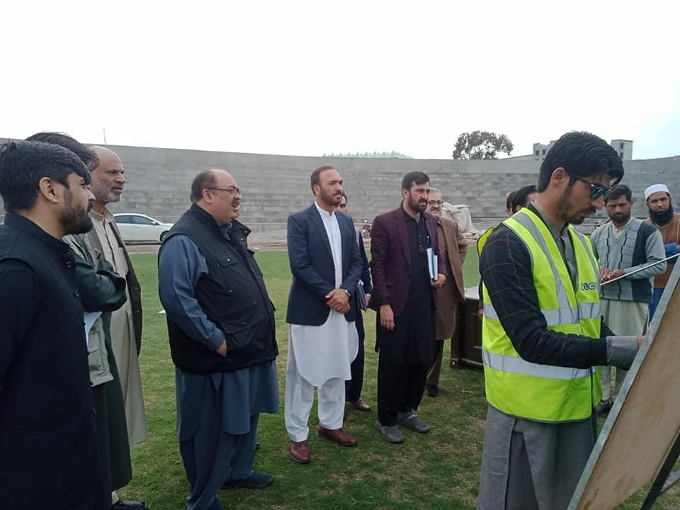 Monitoring Of Mega Project By Director General M&E  (Cricket Stadium Hayatabad)