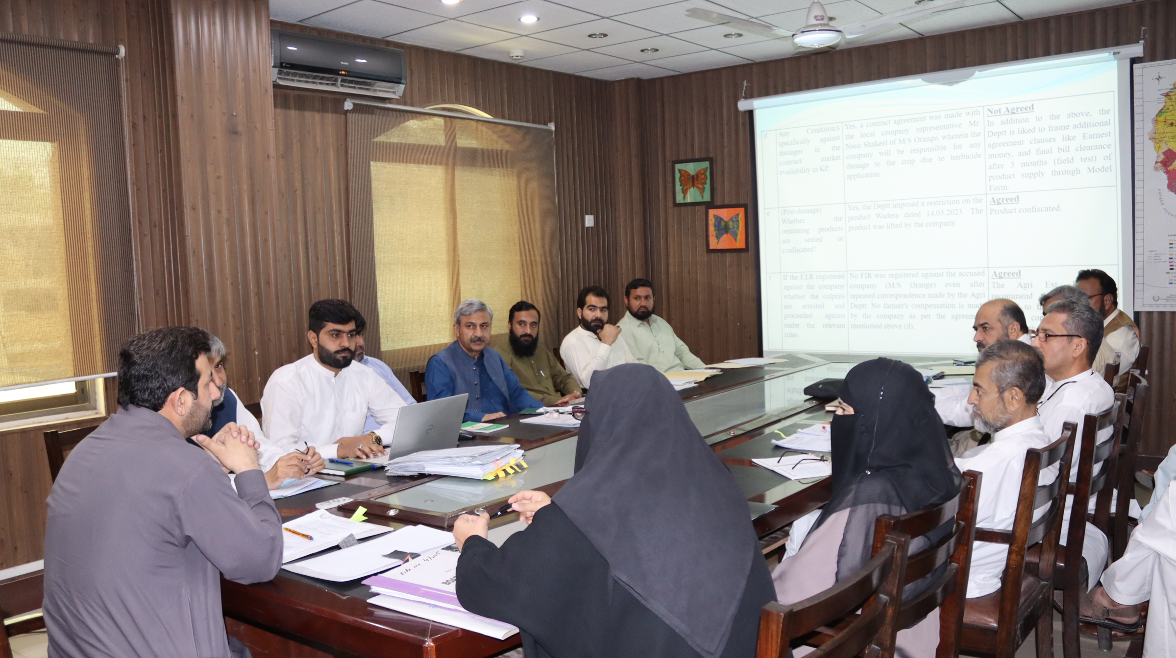 Strategic Committee Meeting Regarding Different Agricultural Schemes